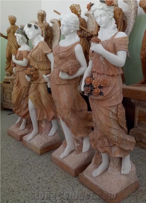 Greece Four Season Goddess Marble Sculpture
