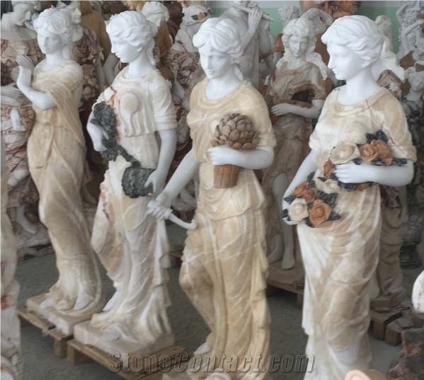 Greece Four Season Goddess Marble Sculpture