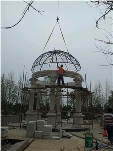 Marble Carved Gazebo White Marble Gazebo