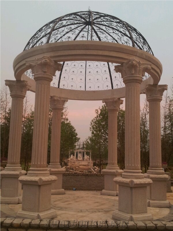 Marble Carved Gazebo White Marble Gazebo
