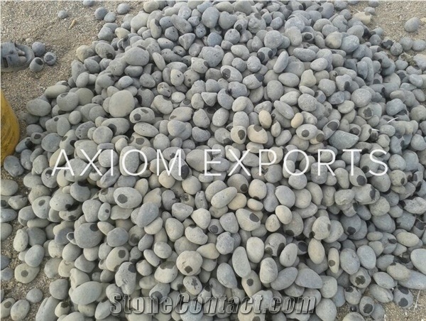 Indian Grey Polished Pebbles ,Pebble & Graves