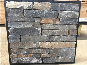 Dark Grey, Black Limestone Fieldstone,Irregular Thin Ledgestone, Field Stone Veneer, Natural Random Stone Veneer, Loose Ledgestone, Feature Walling Stone