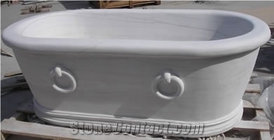 White Marble Bathtub