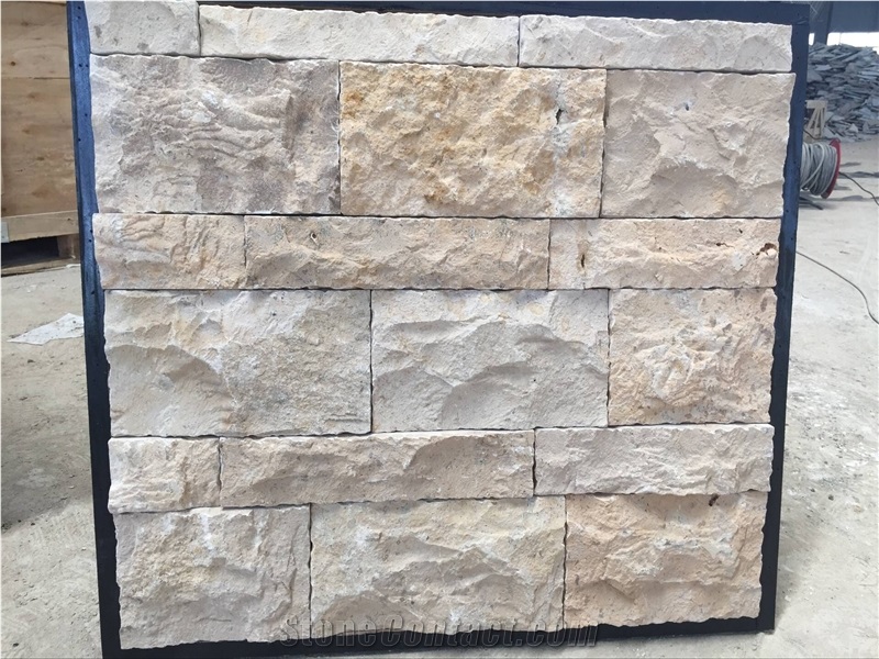 Yellow Limestone Loose Ledge Stone,Field Stone,Random Wall Cladding,Landscaping Stone Cladding,Corner Stone,Outdoor Landscaping Stone,Natural Stone Cladding China