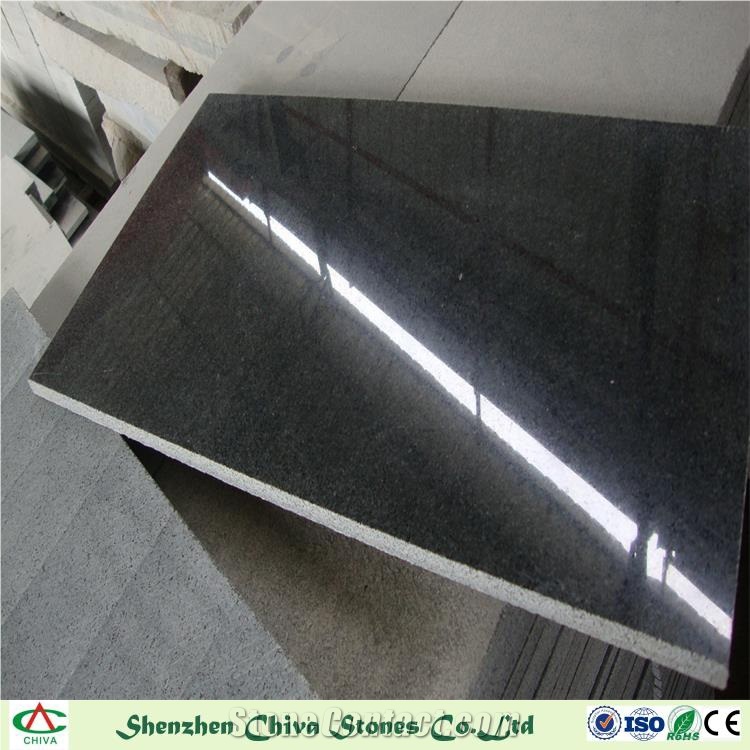 Granite G654 Black Granite Slabs for Tiles, China Black Granite