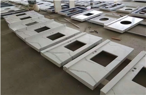 Hot Sale Calacatte Quartz Stone Countertops,Quartz Stone Tops,Artificial Stone Slabs,Calacatta Quartz Stone