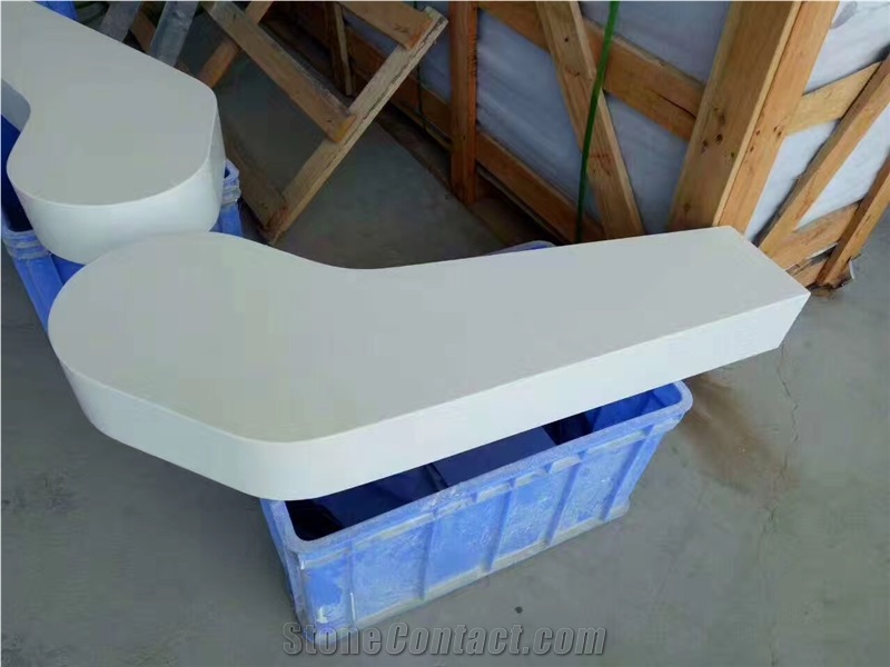 Pure White Quartz Stone Bath Top/Engineered Stone/Artificial Stone/Solid Surface Silestone Vanity Top