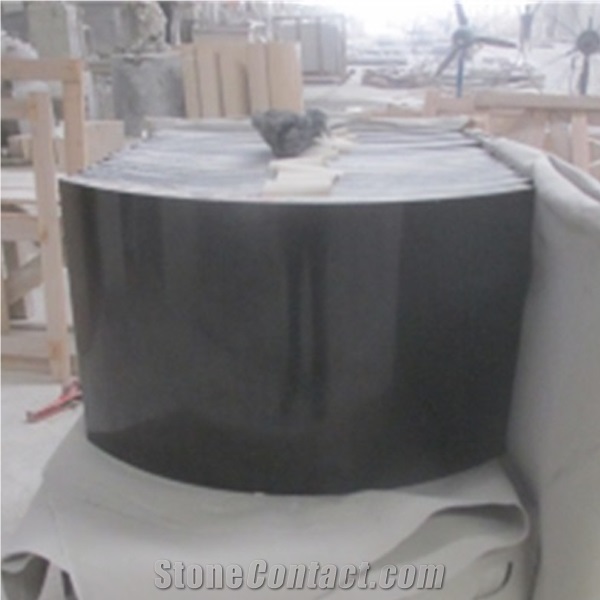 China Neimang Black Granite,G133,Menggu Black Granite,Menggu Hei Granite,Mongolian Black Granite,Nero Mongolia Granite,Super Mongolia Ebony Black Granite Stone Column