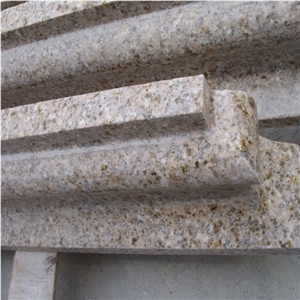 China Sunset Yellow G682 Granite Moldings & Border Liners/G682 Golden Yellow Granite Border Liners, China Yellow Granite Molding/G682 Granite Bullnose Molding
