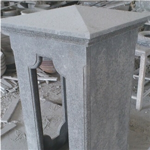 Fuding Black G684 Granite Cutted Black China Gate Columns/China Black Granite Gate Columns,Hebei Black Granite Gate Post,China Black Natural Stone Gate Pillars