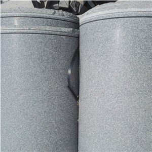 G343 Grey Granite Column Bases Shandong Grey/ Lu Grey Column Tops