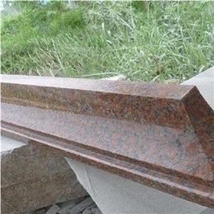 G562 Granite Polished Molding & Border, Maple Leaf Red Granite, China Red Granite, Orange Red Granite Border Decos