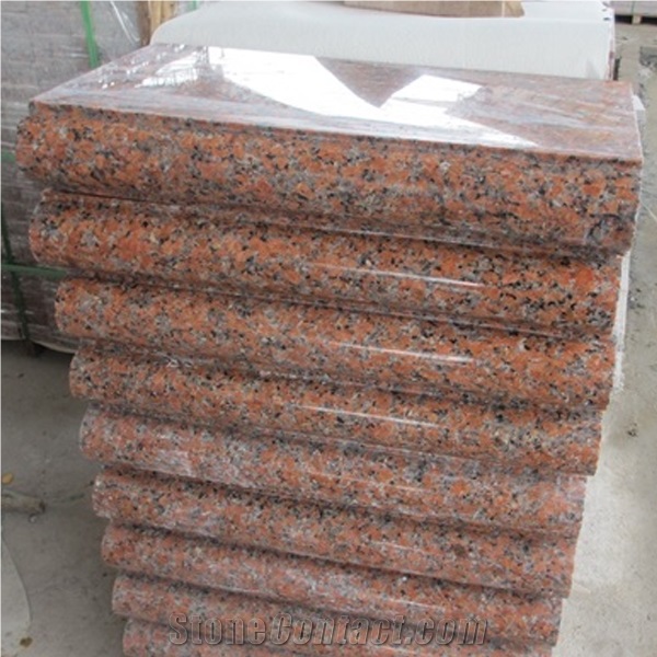 G562 Granite Polished Molding & Border, Maple Leaf Red Granite, China Red Granite, Orange Red Granite Border Decos