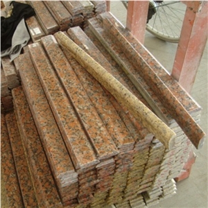 G562 Granite Polished Molding & Border, Maple Leaf Red Granite, China Red Granite, Orange Red Granite Border Decos