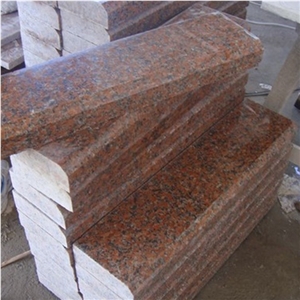 G562 Maple Red Light Kerb Stone, G562 Red Granite Kerb Stone/Polished G562 Maple Red Granite Kerbstone,Chinese Cheap Red Granite Road Kerbstone