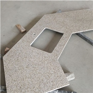 G682 Granite Bathroom Countertops/Yellow Rust Granite Custom Vanity Tops/Sunset Gold Granite Bathroom Vanity Tops/Golden Sand Granite Bath Tops/Padang Amarillo Granite Bath Tops/Square Bath Tops