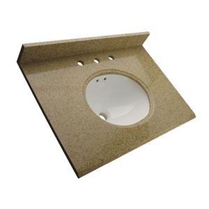 G682 Granite Bathroom Countertops/Yellow Rust Granite Custom Vanity Tops/Sunset Gold Granite Bathroom Vanity Tops/Golden Sand Granite Bath Tops/Padang Amarillo Granite Bath Tops/Square Bath Tops
