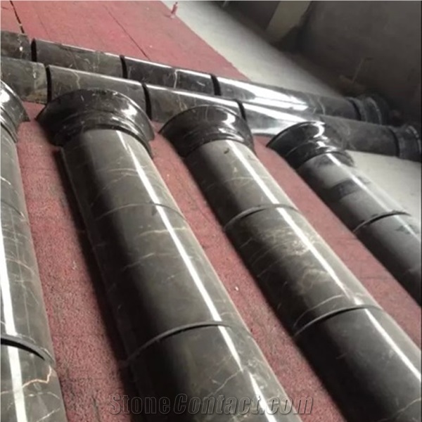 Marble Interior Stone Column, Brown Marble Column/Column Tops/Column Bases/Sculptured Columns