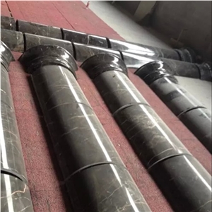 Marble Interior Stone Column, Brown Marble Column/Column Tops/Column Bases/Sculptured Columns