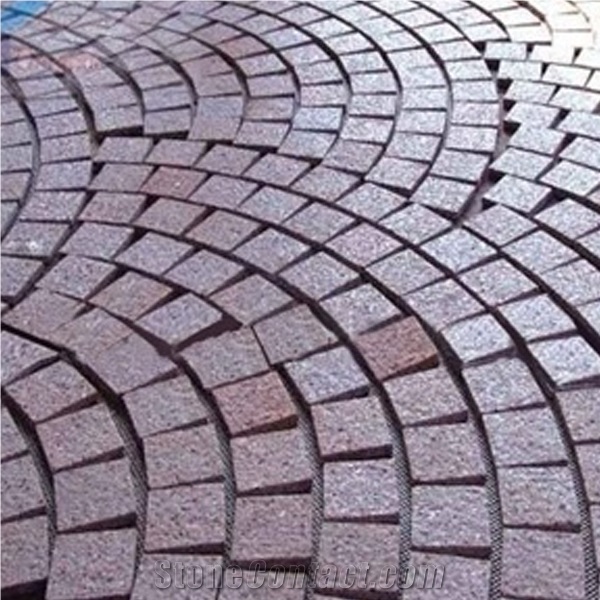 Red Porphyry Granite Paving Stone ,Red Porphyrite Granite Paver,Red Porphyrite Granite Cube Stone,Red Porphyry Granite Cobble,Lanscape Stone