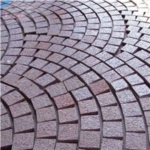 Red Porphyry Granite Paving Stone ,Red Porphyrite Granite Paver,Red Porphyrite Granite Cube Stone,Red Porphyry Granite Cobble,Lanscape Stone
