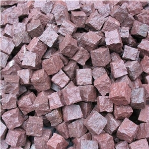 Red Porphyry Granite Paving Stone ,Red Porphyrite Granite Paver,Red Porphyrite Granite Cube Stone,Red Porphyry Granite Cobble,Lanscape Stone