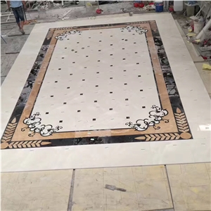 Water Jet Medallion,Square Medallion,Floor Madellion/Water-Jet Madellion Multicolor Marble Floor Water-Jet Medallion