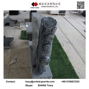 Light Grey/G633/Chinese Georgia Blue Tree Bench Tombstone