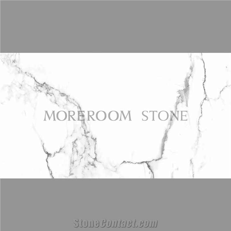 24x48 Calacatta White Marble Look Porcelain Tiles