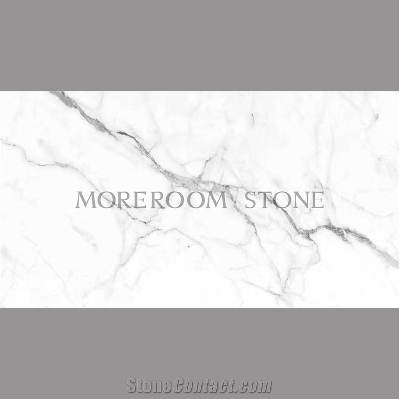 24x48 Calacatta White Marble Look Porcelain Tiles