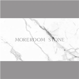 24x48 Calacatta White Marble Look Porcelain Tiles