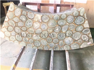 Backlit Natural Semi Precious Gemstone Countertops