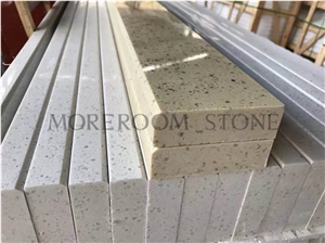 Chinese Engineered Crystal White Quartz Stone Kitchen Countertops