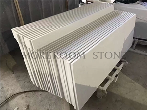 Chinese Engineered Crystal White Quartz Stone Kitchen Countertops