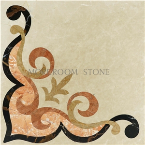 Customized Size Bathroom Floor Ceramic Border Composite Tiles