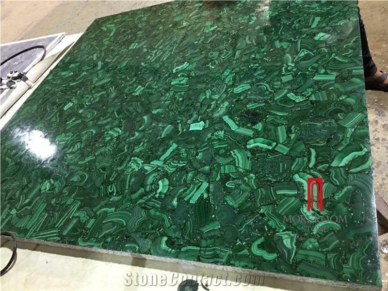Hot Sale Luxious Italy Malachite Green Composite Panel for Wall