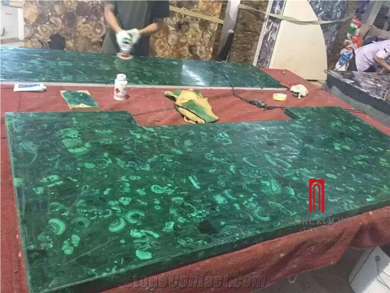 Hot Sale Luxious Italy Malachite Green Composite Panel for Wall