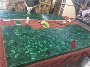 Hot Sale Luxious Italy Malachite Green Composite Panel for Wall