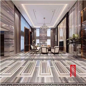 Italy Platinum Sand Composite Marble Tile for Hotel Wall and Floor