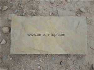 Beige Limestone Mushroomed Stone(20*40*4cm)/Beige Limestone Mushroomed Cladding/Beige Mushroom Stone/Building Stone/Mushroom Wall Cladding/Limestone Mushroom Wall Tile