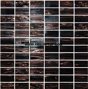 Black Wood Grain Glass Mosaic/Square Glass Mosaic/Mosaic Pattern/Floor Mosaic/Wall Mosaic/Polished Mosaic/Interior Decoration/Customized Mosaic Tile/Mosaic Tile for Bathroom&Kitchen&Hotel Decoration Black Wood Grain Glass Mosaic/Square Glass Mosaic/Mosaic Pattern/Floor Mosaic/Wall Mosaic/Polished Mosaic/Interior Decoration/Customized Mosaic Tile/Mosaic Tile for Bathroom&Kitchen&Hotel Decoration
