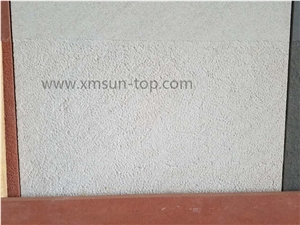 Bush Hammered White Sandstone Tiles&Cut to Size/Pure White Sandstone Floor Tiles/Snow White Sandstone Wall Tiles/White Standstone Pavers for Wall Cladding&Floor Covering/White Sandstone Panels