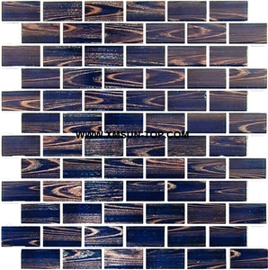Dark Blue Glass Mosaic/Square Glass Mosaic/Mosaic Pattern/Floor Mosaic/Wall Mosaic/Polished Mosaic//Interior Decoration/Customized Mosaic Tile/Mosaic Tile for Bathroom&Kitchen&Hotel Decoration