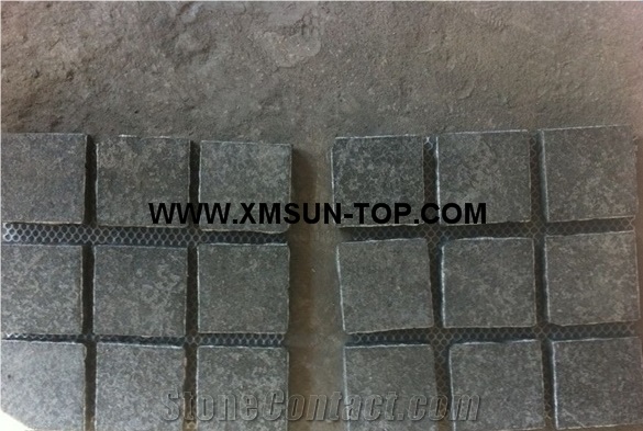 G684 Black Basalt Cube Stone/Diamond Black Basalt on Mesh/Black Pearl Basalt on Net/Natural Stone Net Paste/Floor Covering/Courtyard Road Pavers/Garden Stepping Pavements/Walkway Pavers
