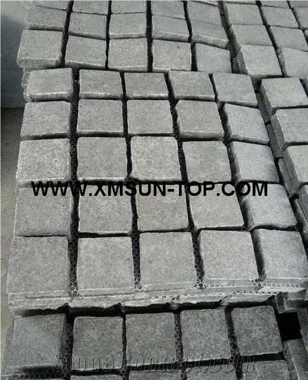 G684 Black Basalt Cube Stone/Diamond Black Basalt on Mesh/Black Pearl Basalt on Net/Natural Stone Net Paste/Floor Covering/Courtyard Road Pavers/Garden Stepping Pavements/Walkway Pavers