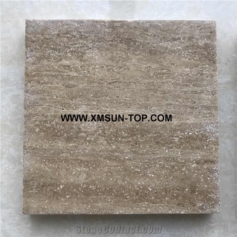 Honed Coffee Travertine Cube Stone/Coffee Travertine Paving Sets/Coffee Travertine Pavers for Floor Covering/Coffee Travertine Paving Stone/Coffee Travertine Walkway Pavers/Exterior Pavers