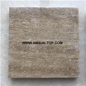 Honed Coffee Travertine Cube Stone/Coffee Travertine Paving Sets/Coffee Travertine Pavers for Floor Covering/Coffee Travertine Paving Stone/Coffee Travertine Walkway Pavers/Exterior Pavers