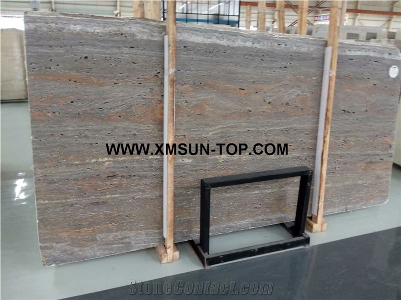 Honed Grey Travertine Tiles&Slabs/Grey Travertine Floor Tiles/Grey Travertine Wall Tiles/Grey Travertine for Wall Covering/Grey Travertine for Floor Covering