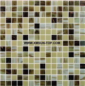 Light Green Glass Mosaic/Square Glass Mosaic/Mosaic Pattern/Floor Mosaic/Wall Mosaic/Polished Mosaic//Interior Decoration/Customized Mosaic Tile/Mosaic Tile for Bathroom&Kitchen&Hotel Decoration