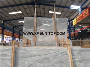 Polished China Ice Grey Marble Slab(Sun Top)/Chinese Ice Grey Marble from Own Marble Quarry/Exclusive Grey Marble/Backlight Effect/Interior Decoration